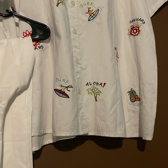 SOLD✅💎Vacation Set Ladies Shirt and Wide leg COMFY drawstring pants 2XL "aloha" - Picture 9 of 9